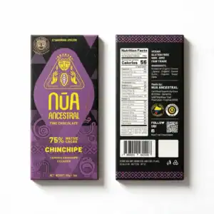 NŪA Ancestral Chinchipe 75% – Chocolate Fino de Cacao 56 g